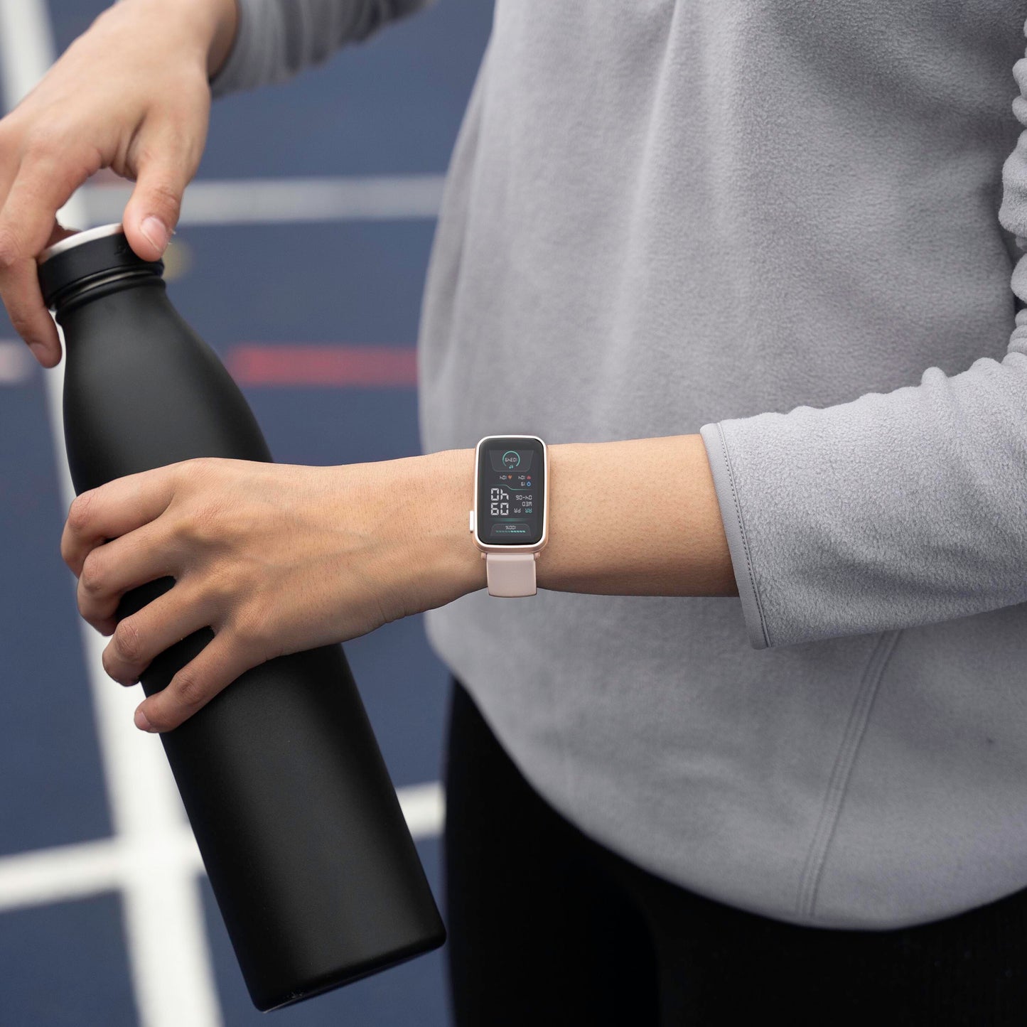 Sekonda Track Smart Watch | Rose Gold Case & Pink Silicone Strap