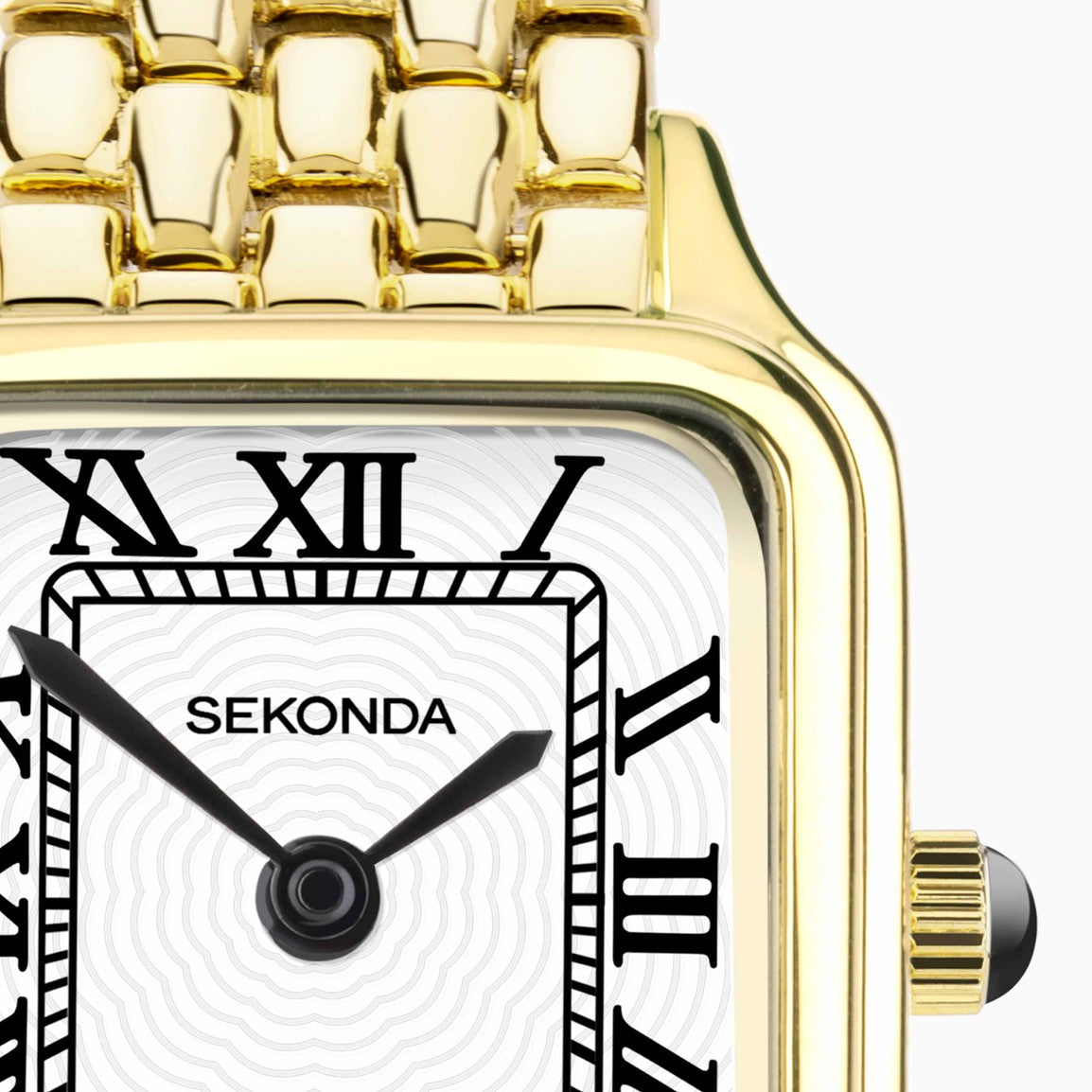 Sekonda Monica Maxi Ladies Watch | Gold Large Alloy Case & Bracelet with White Dial