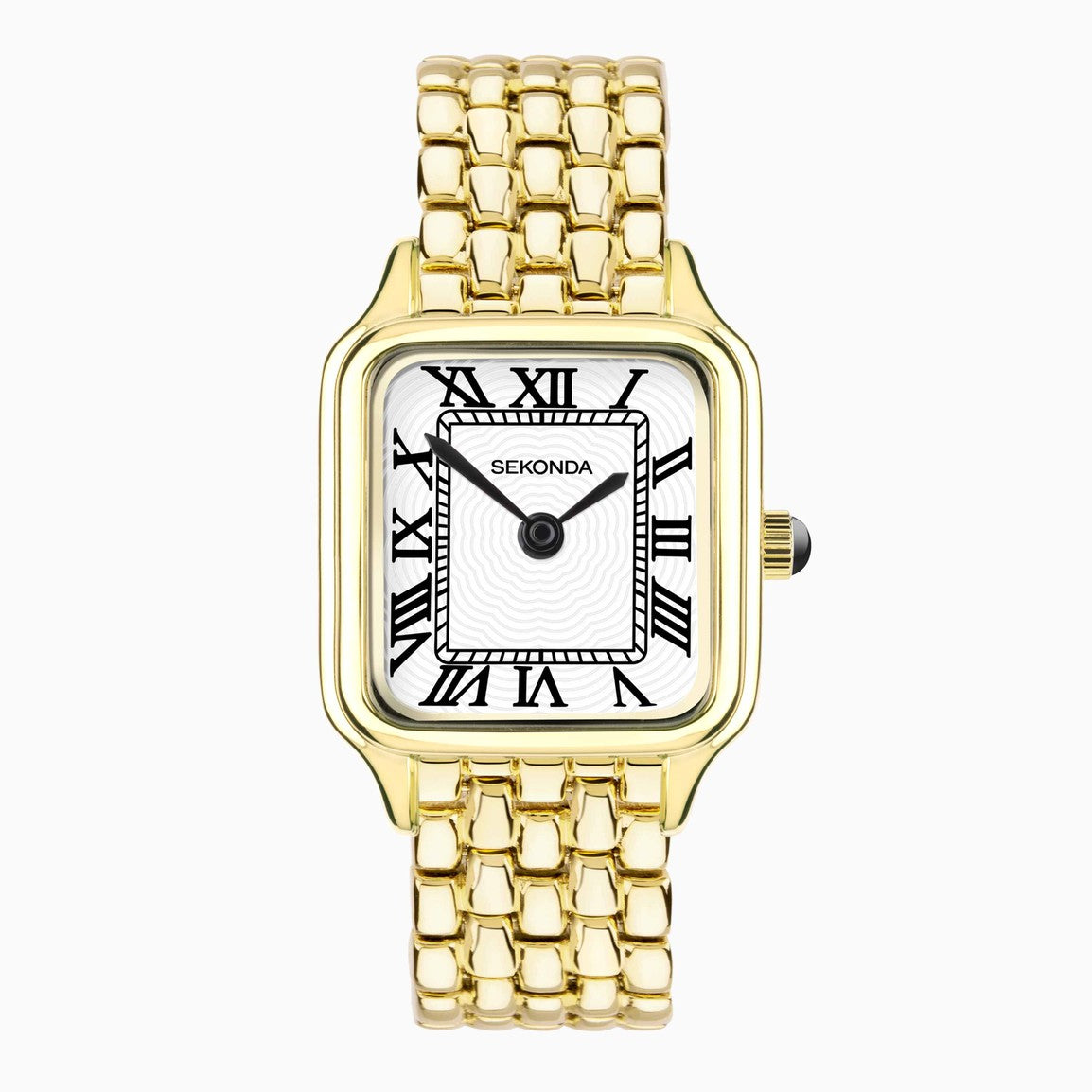 Sekonda Monica Maxi Ladies Watch | Gold Large Alloy Case & Bracelet with White Dial