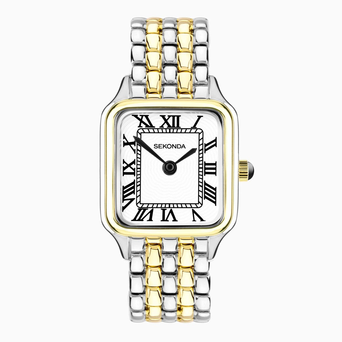 Sekonda Monica Maxi Ladies Watch | Two Tone Large Alloy Case & Bracelet with White Dial