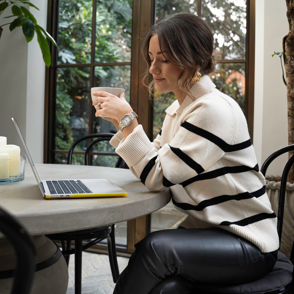 Sekonda Monica Maxi Ladies Watch | Two Tone Large Alloy Case & Bracelet with White Dial