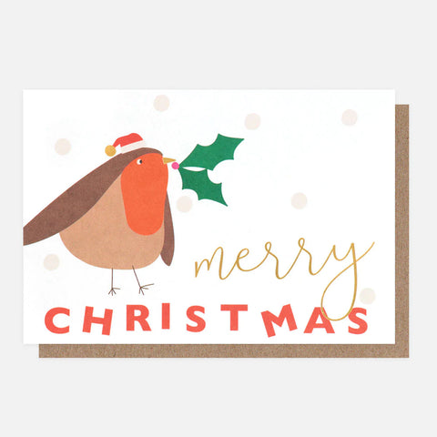 Christmas Robin Small Card Pack Of 10