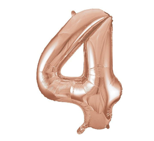 Number Balloon Rose Gold - 4