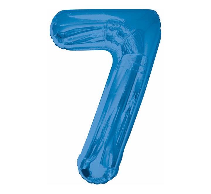 Number Balloon Blue - 7