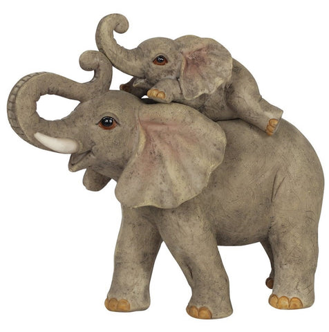 Mother And Baby Elephant Ornament