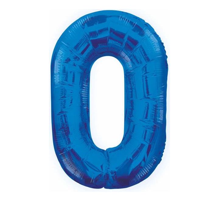 Number Balloon Blue - 0