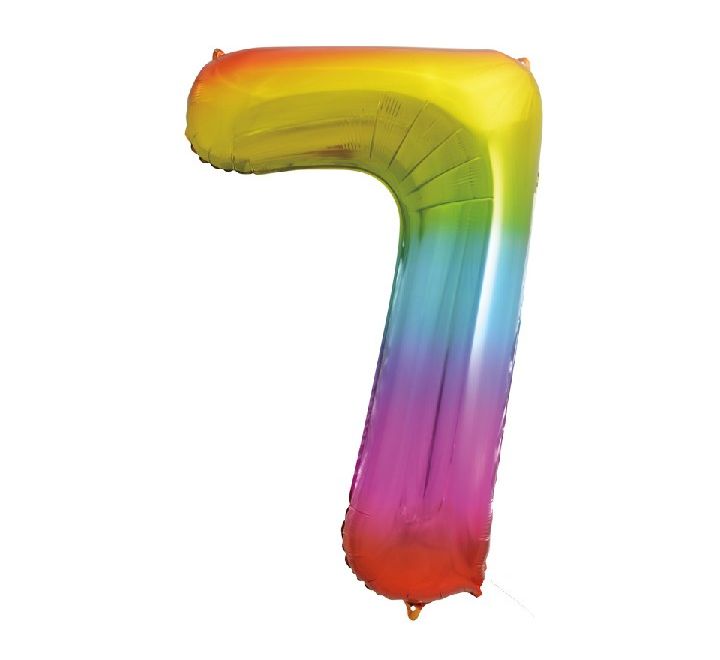 Number Balloon Rainbow - 7