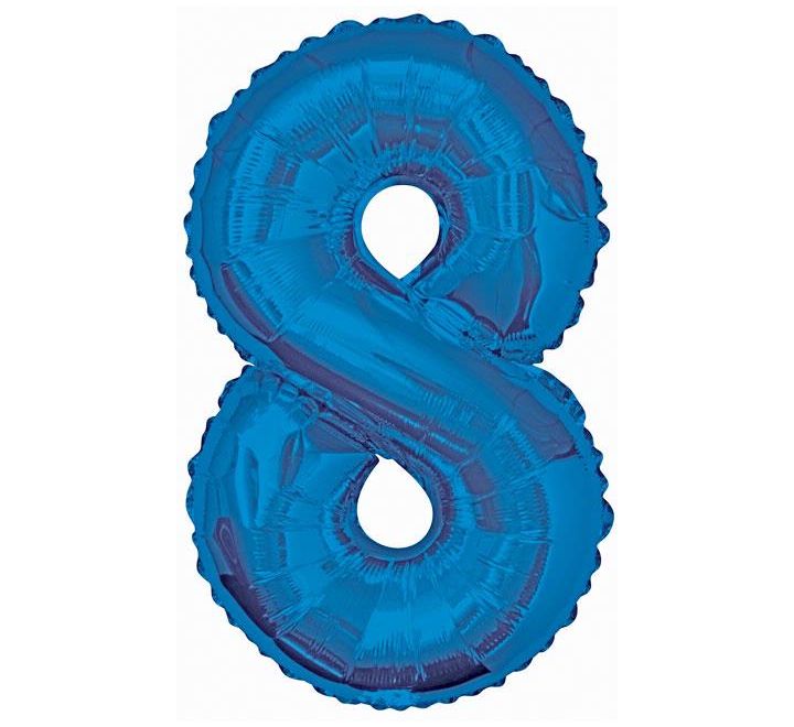 Number Balloon Blue - 8