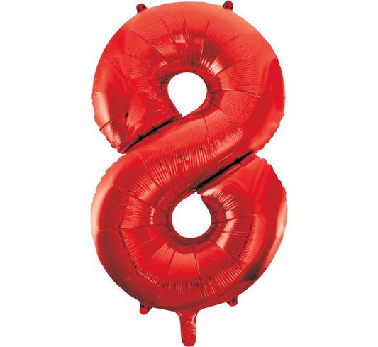Number Balloon Red - 8