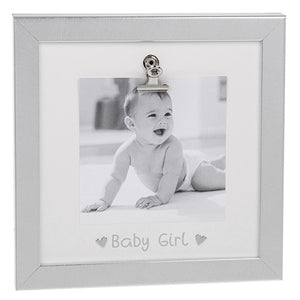 Silver Clip Frame Baby Girl