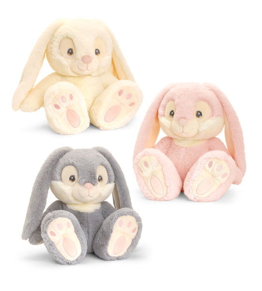 Keeleco - 30cm Patchfoot Rabbits - Grey