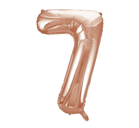 Number Balloon Rose Gold - 7