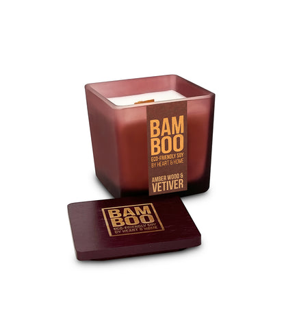 Amber Wood & Vetiver Bamboo Small Jar Candle