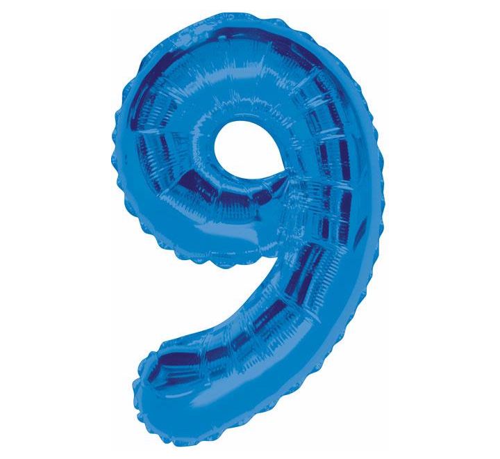 Number Balloon Blue - 9