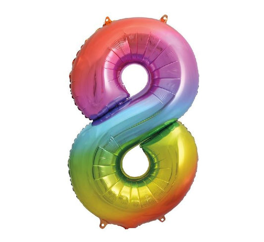 Number Balloon Rainbow - 8