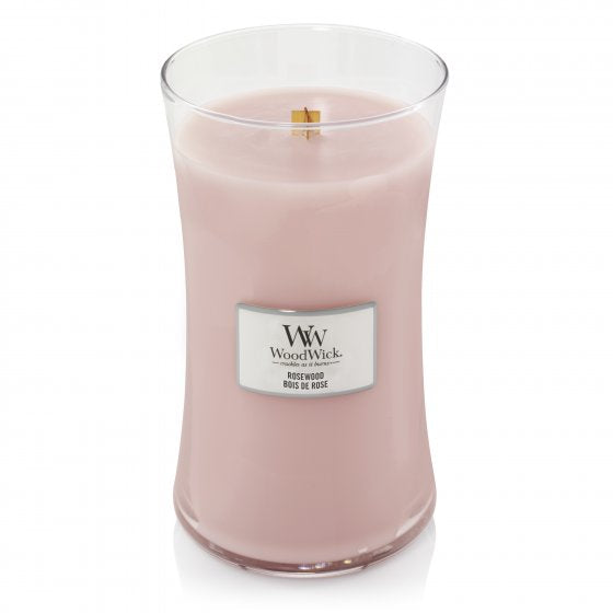 Woodwick - Large Hourglass candle - Rosewood