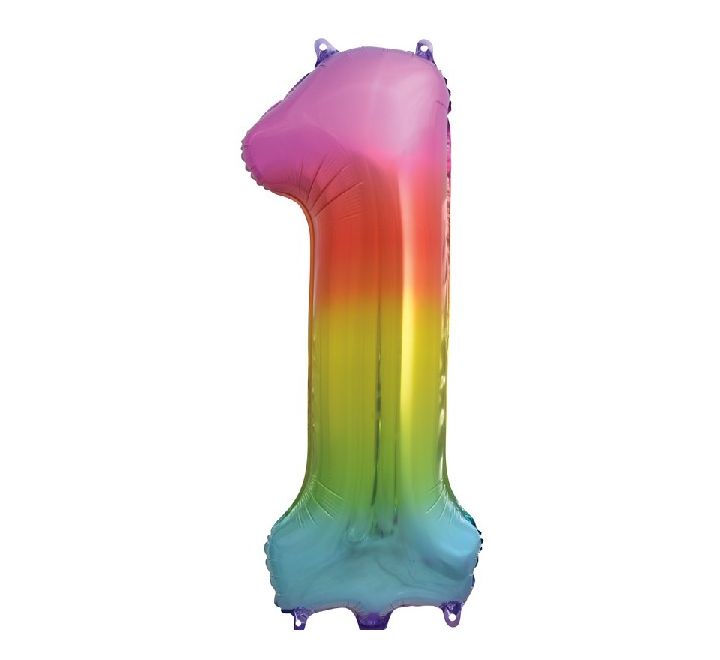 Number Balloon Rainbow - 1