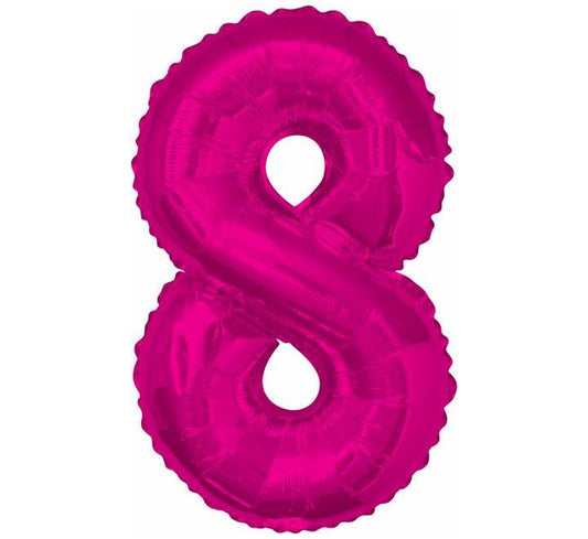 Number Balloon Pink - 8t