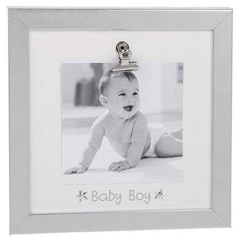 Silver Clip Frame  Baby Boy