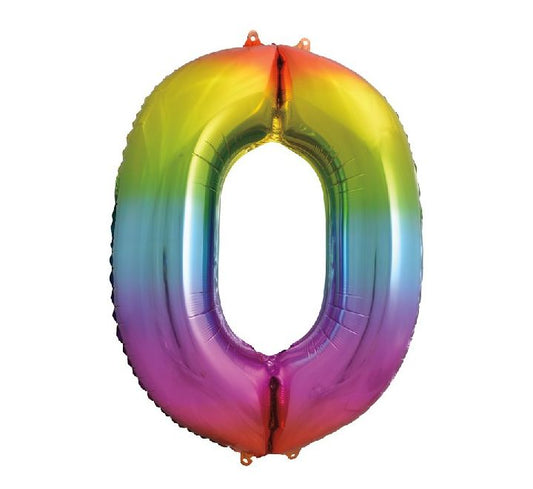 Number Balloon Rainbow - 0