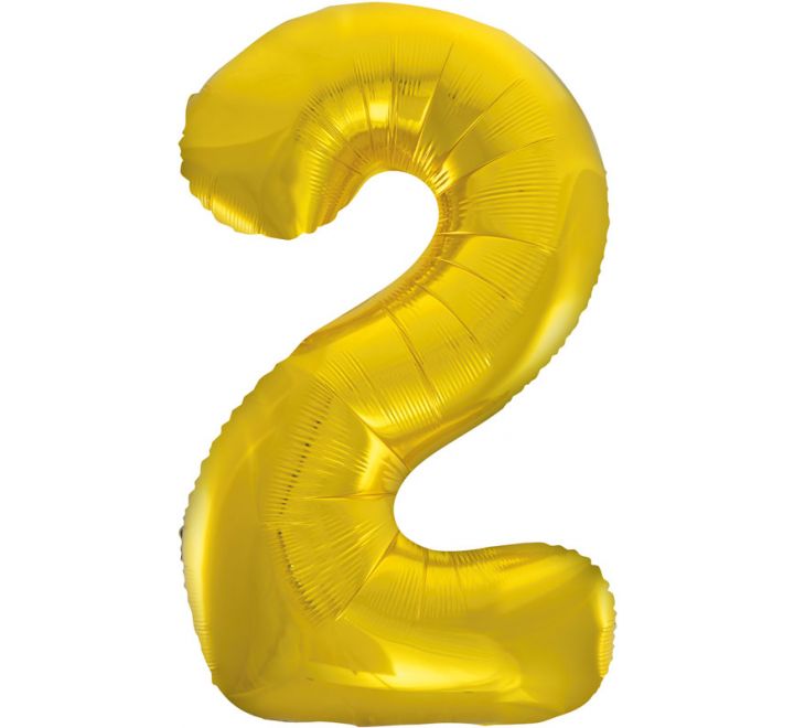 Number Balloon Gold - 2