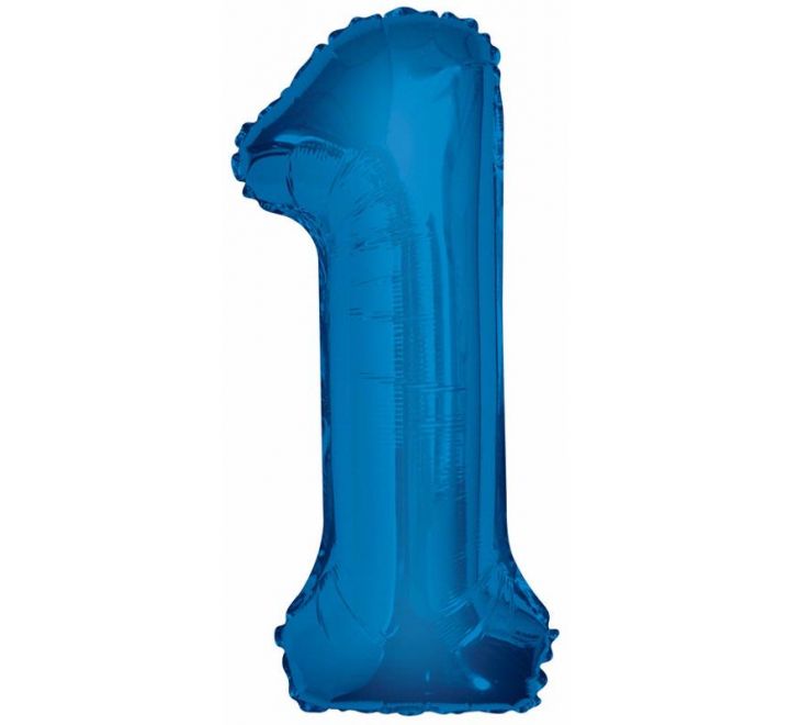 Number Balloon Blue - 1
