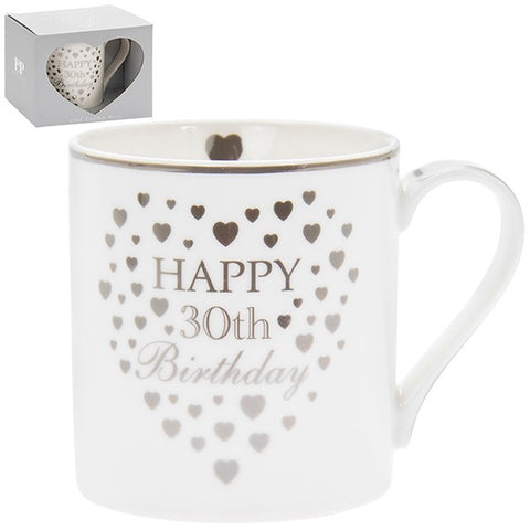 Heart Birthday Mug - 30th