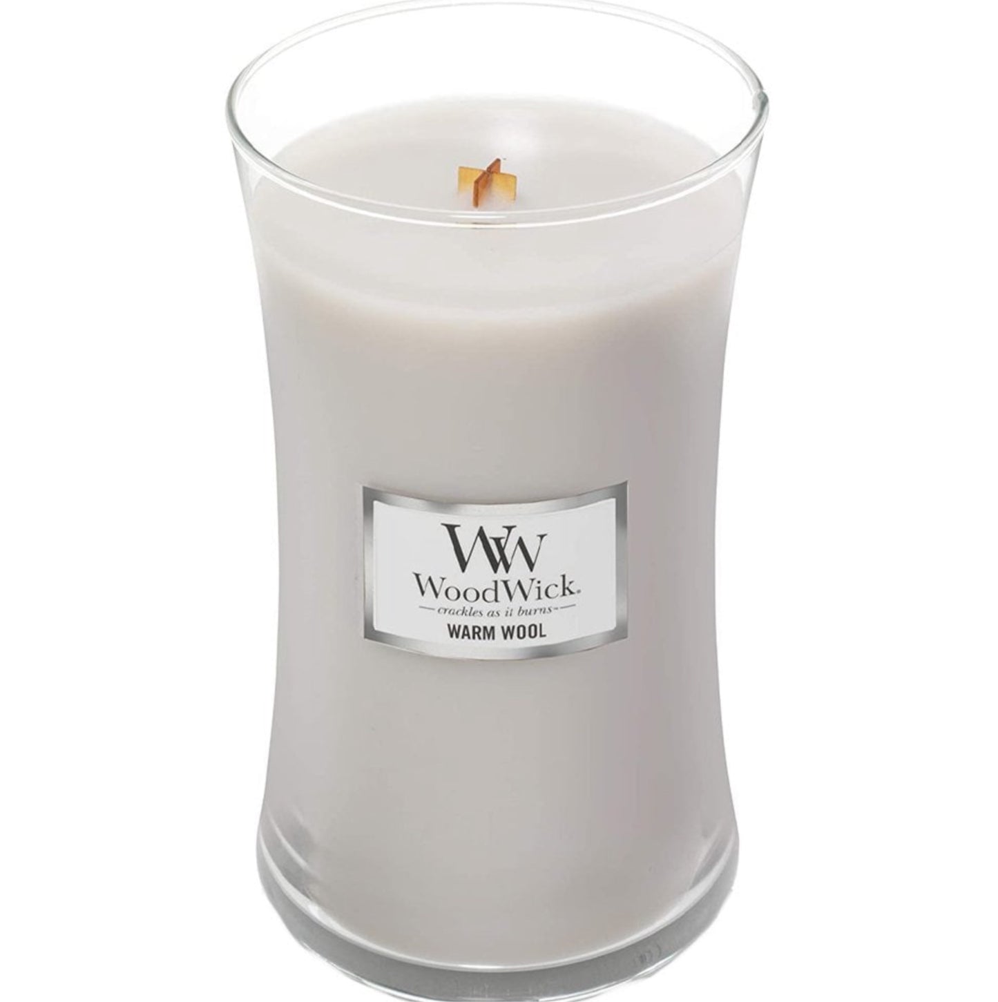 Woodwick Large Hourglass candle - Warm Wool