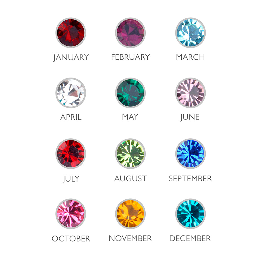 Personalised Gold Birthstone Crystal & Disk