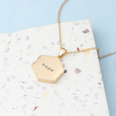 Personalised Hexagonal Photo Locket