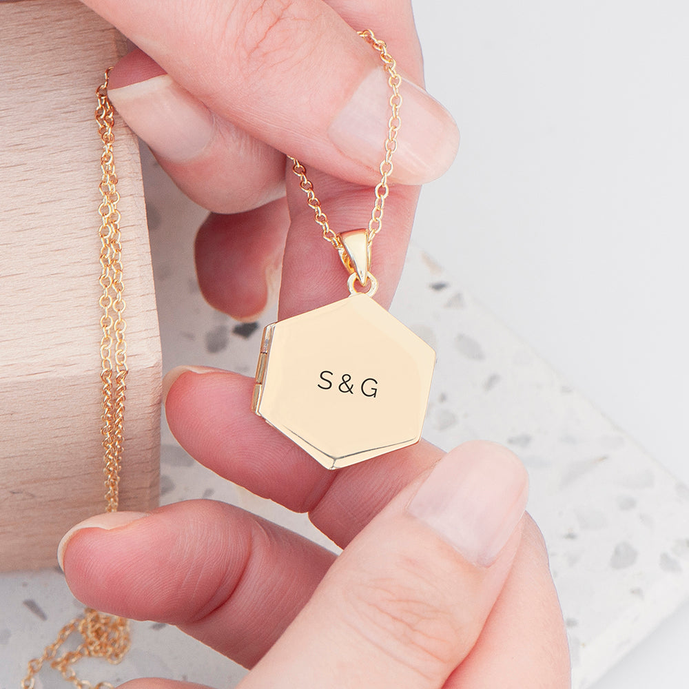 Personalised Hexagonal Photo Locket