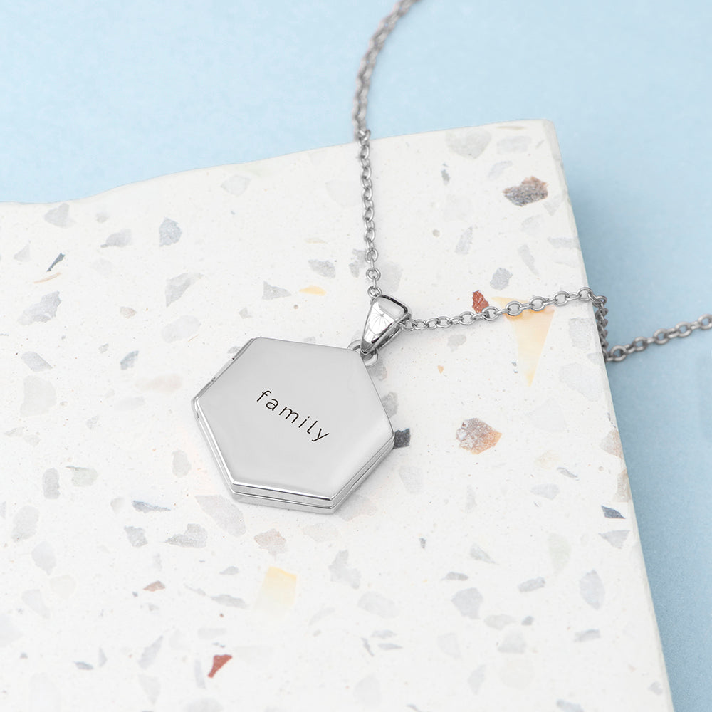 Personalised Hexagonal Photo Locket