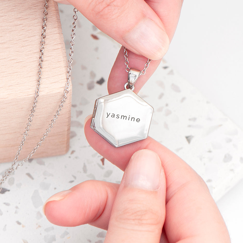 Personalised Hexagonal Photo Locket