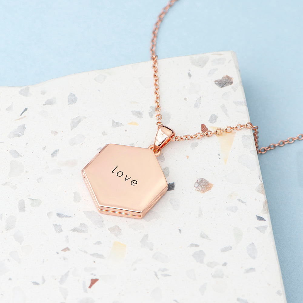 Personalised Hexagonal Photo Locket
