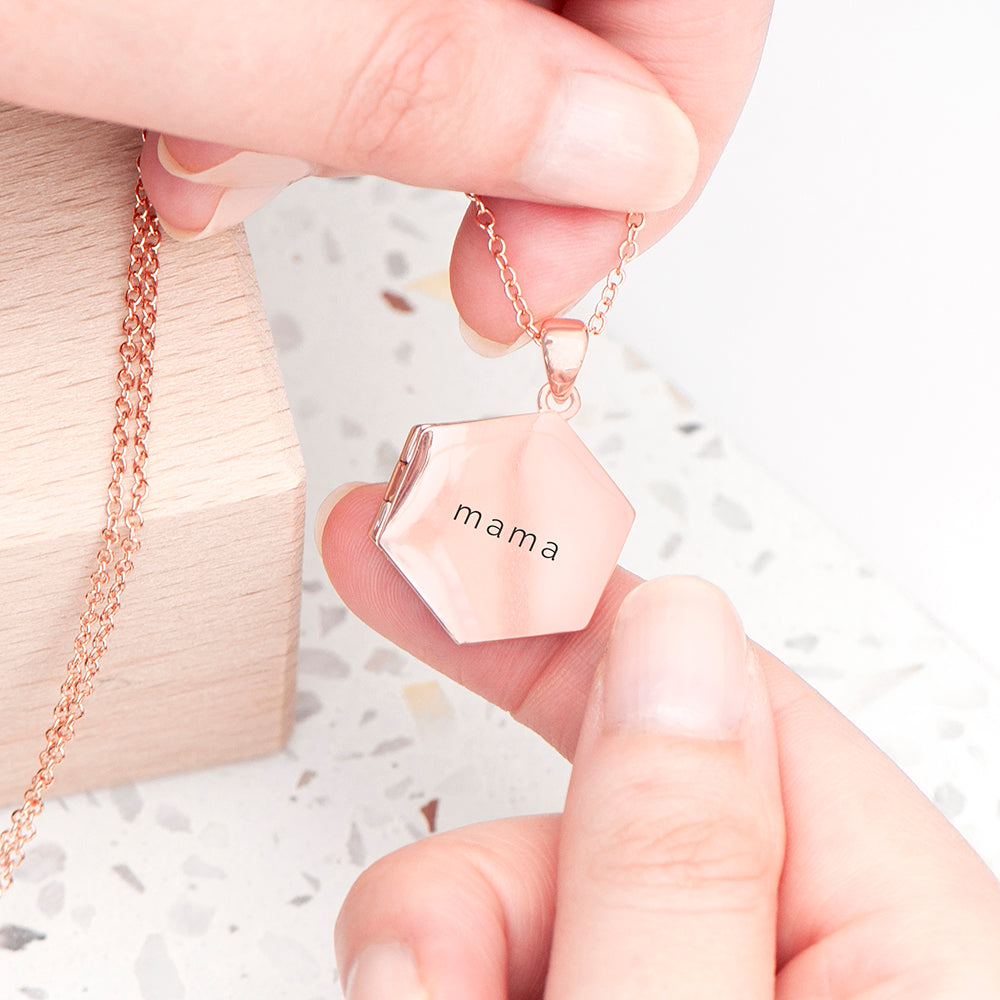 Personalised Hexagonal Photo Locket