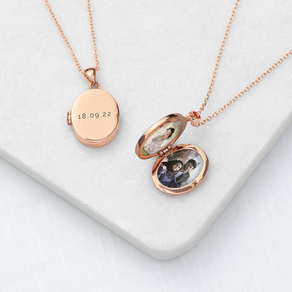 Personalised Oval Photo Locket
