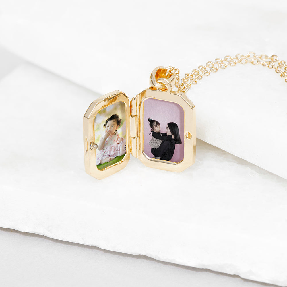 Personalised Rectangular Photo Locket