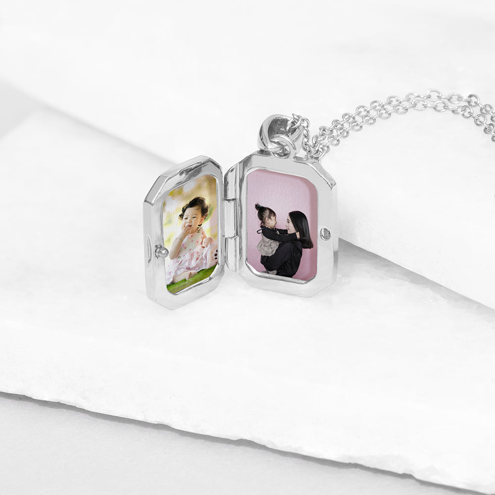 Personalised Rectangular Photo Locket