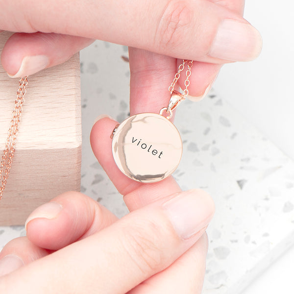 Personalised Round Photo Locket
