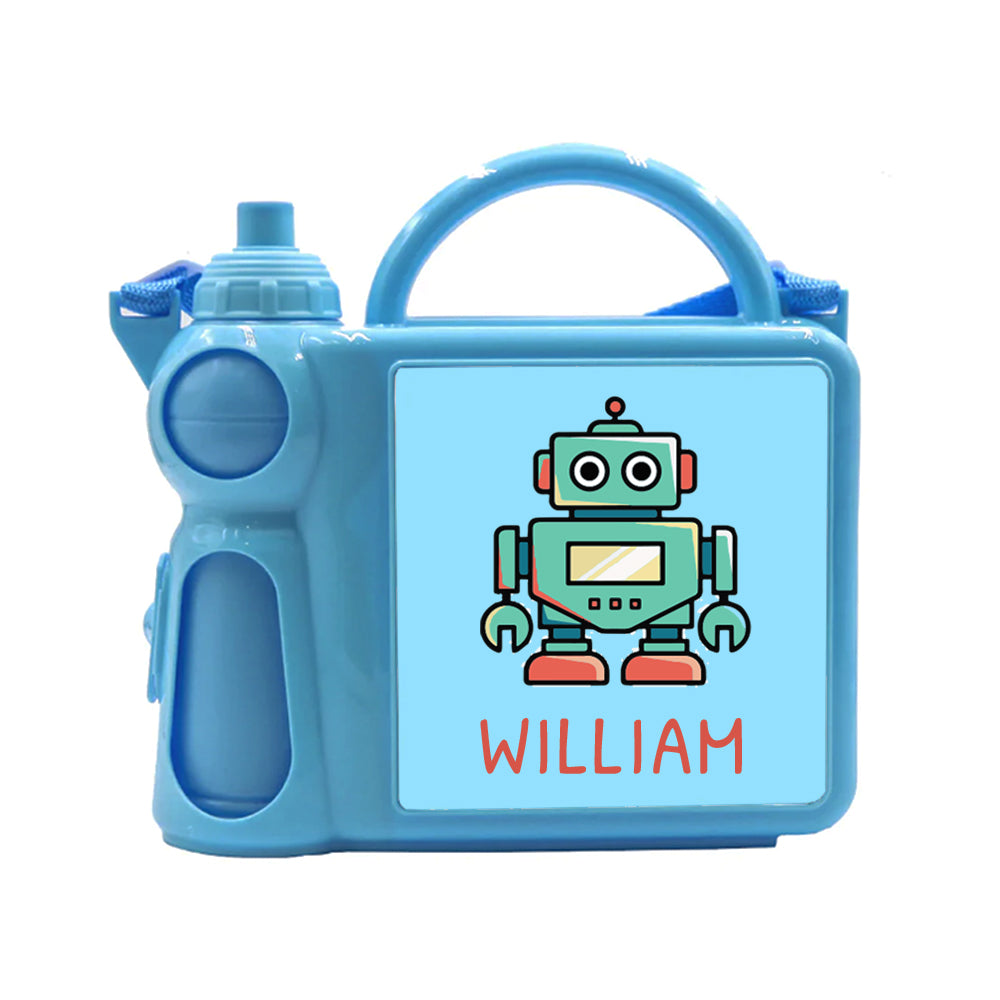 Personalised Kids Lunch Box With Water Bottle