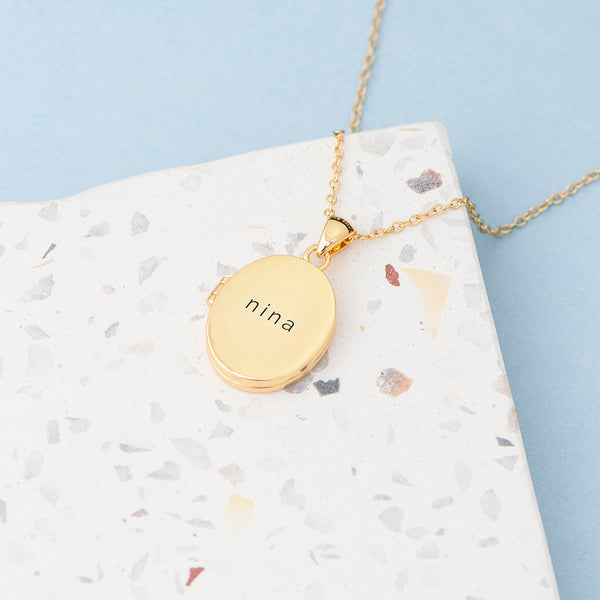 Personalised Oval Photo Locket