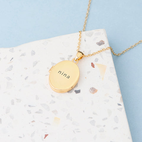 Personalised Oval Photo Locket