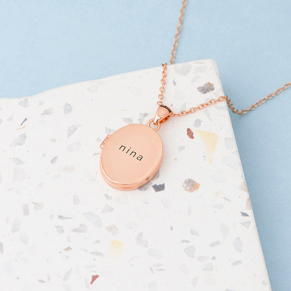 Personalised Oval Photo Locket